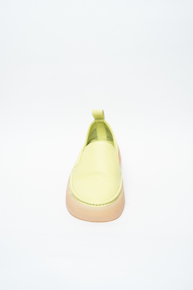 Кроссовки женские, арт ZX233-01-3, натуральная кожа, цвет салат.