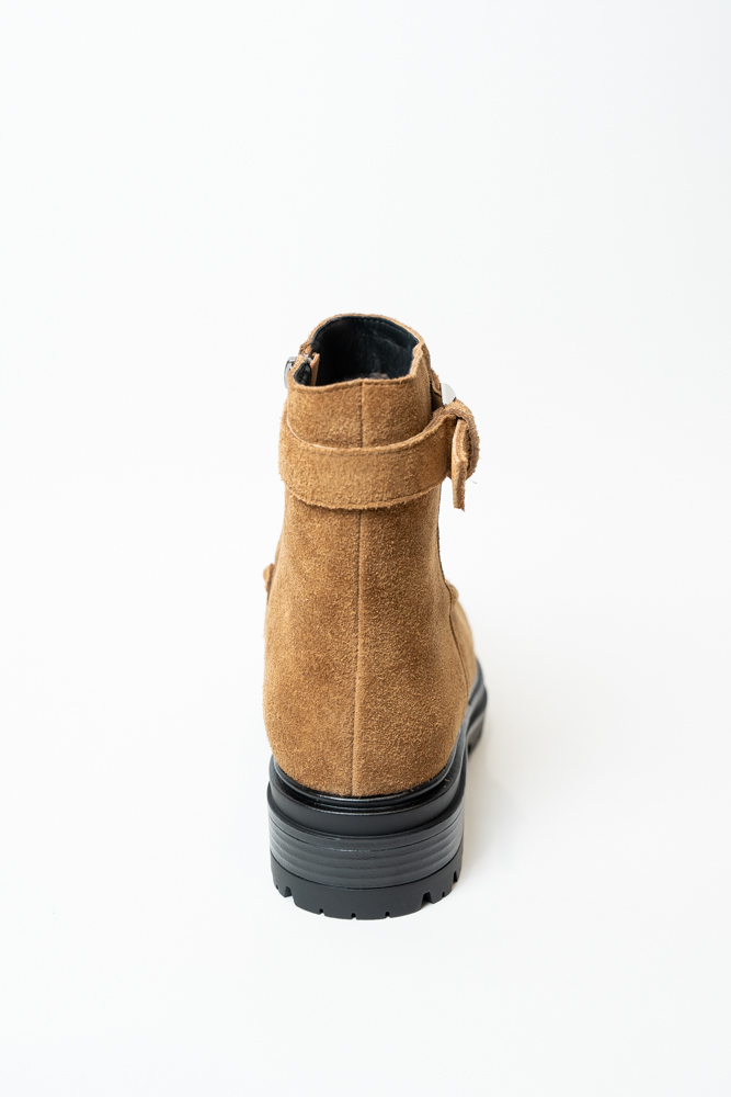 Ботинки женские, арт 18A228M-349M-M314, натуральная замша, цвет кор.