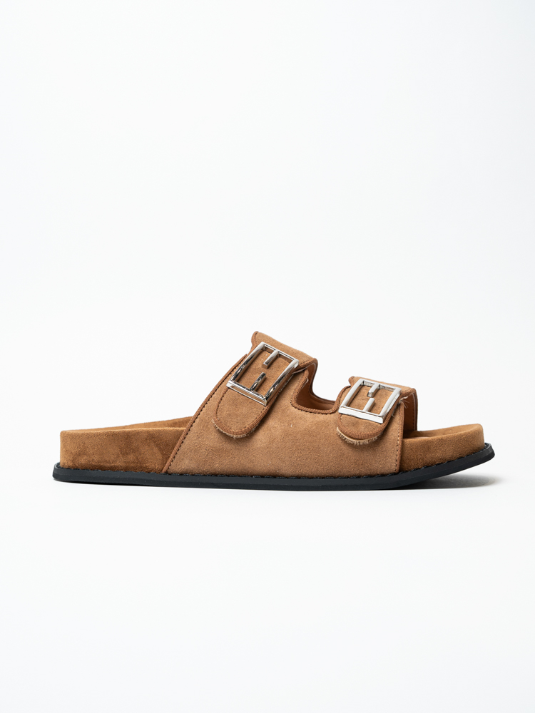 Сабо женские, арт A5908-C2-5, натуральная замша, цвет кор.