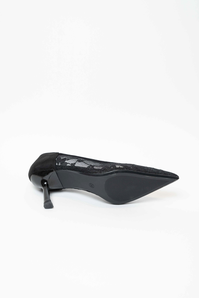 Туфли женские, арт 6150-093-261D, текстиль, цвет черн.