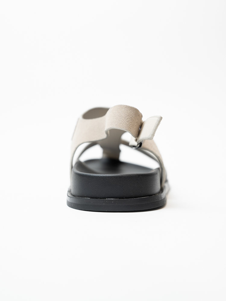 Босоножки женские, арт K-L-S2025-31-66, натуральная замша, цвет беж.