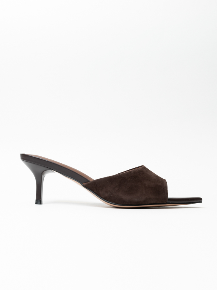 Сабо женские, арт ED3755-2-2, натуральная замша, цвет кор.