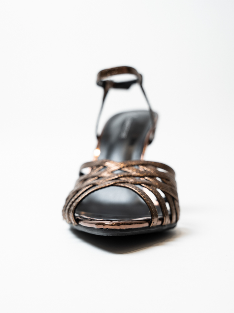 Босоножки женские, арт L204-A576-ZP273TH, натуральная кожа, цвет зол.