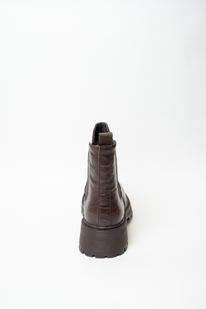 Ботинки женские, арт K88-810-R, натуральная кожа, цвет кор.