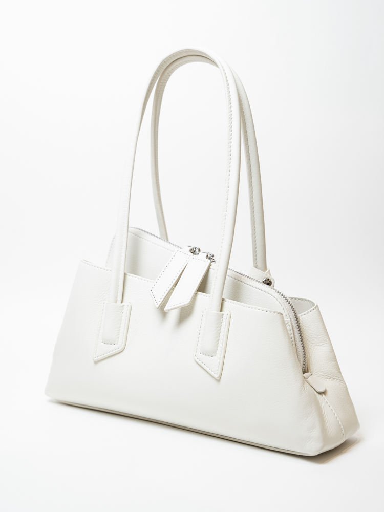 Сумка женская, арт 6006, натуральная кожа, цвет бел .