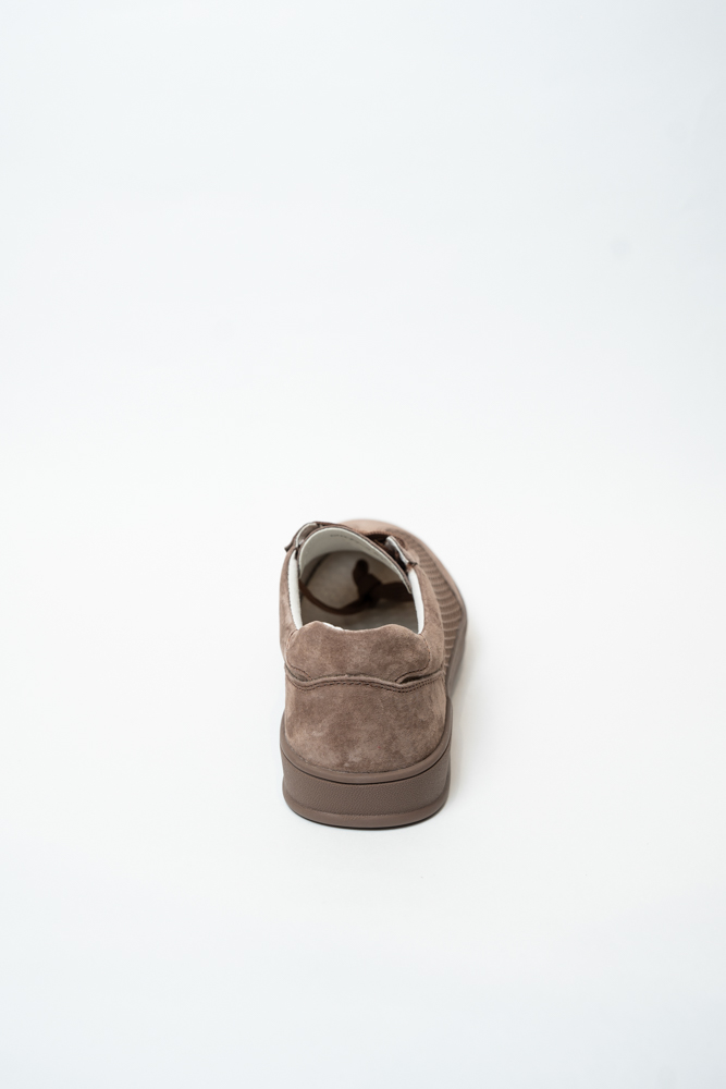 Кроссовки женские, арт DHY77-5, натуральная замша/текстиль, цвет кор.