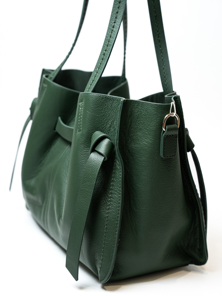 Сумка женская, арт 1146, натуральная кожа, цвет зел.