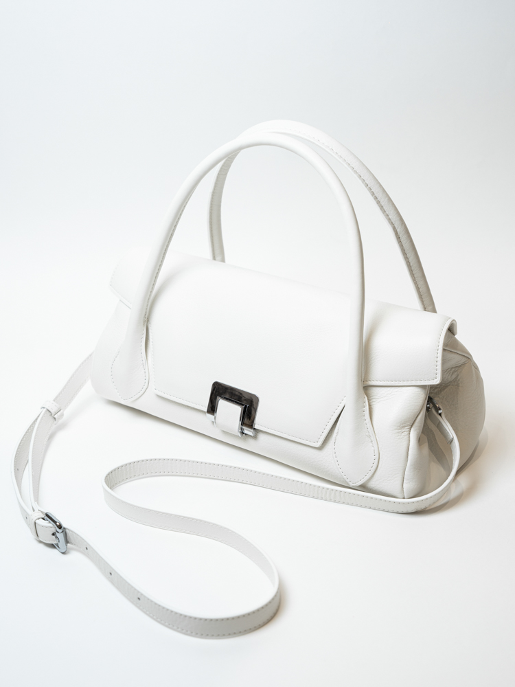 Сумка женская, арт 9586, натуральная кожа, цвет бел.