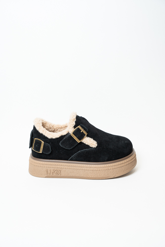 Ботинки женские, арт J8761-1, натуральная замша, цвет черн.