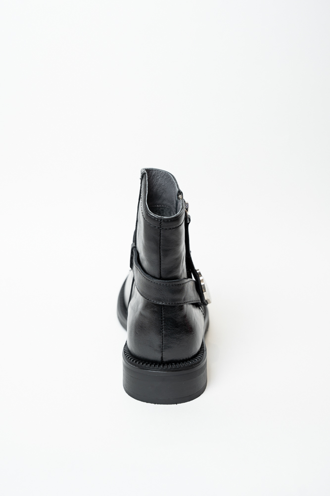 Ботинки женские, арт K1531R-1-H, натуральная кожа, цвет черн.