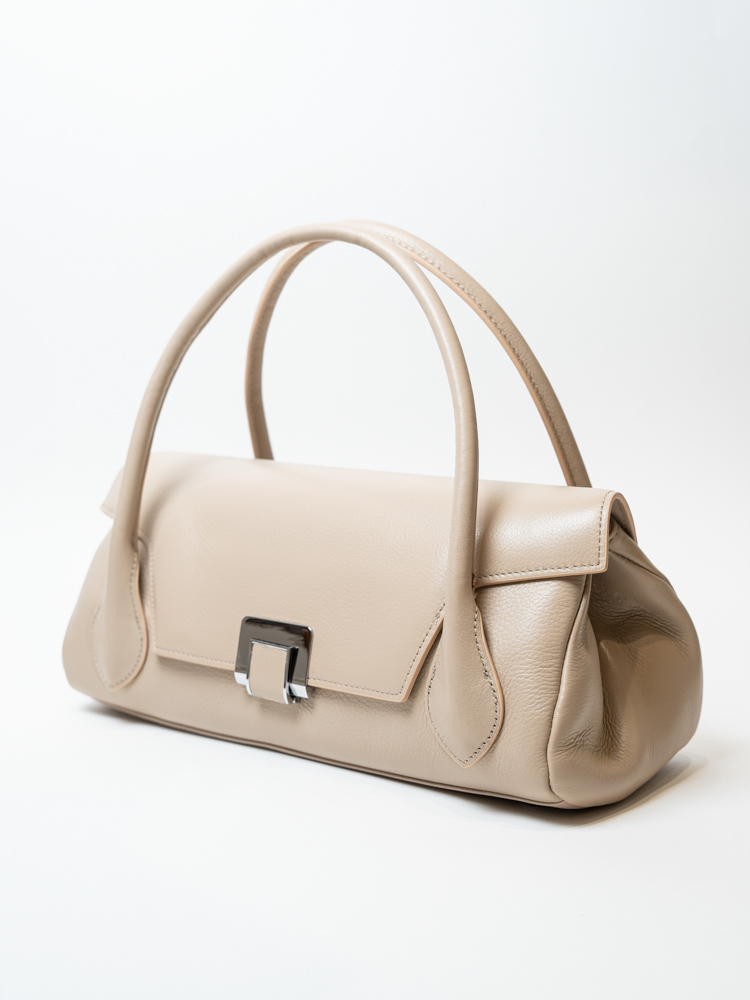 Сумка женская, арт 9586, натуральная кожа, цвет беж.