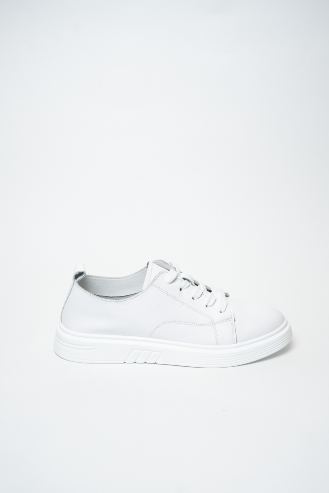 Кроссовки женские, арт DHY71-1, натуральная кожа, цвет бел.