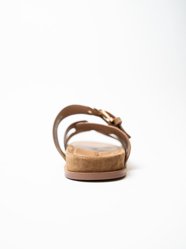 Сабо женские, арт A12-898631661A-16Y, натуральная замша, цвет беж.