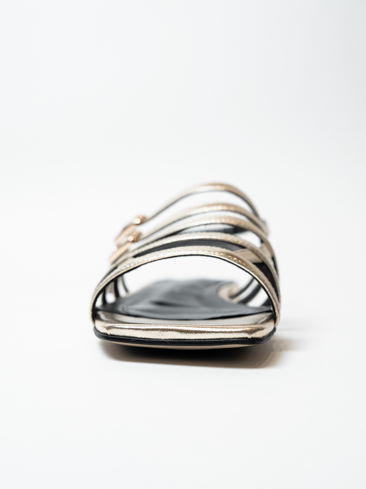 Босоножки женские, арт 113-537/5-7/8-0/8, натуральная кожа, цвет зол.