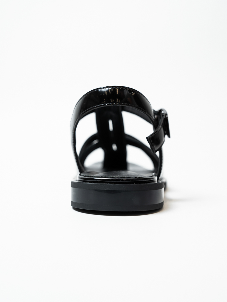 Босоножки женские, арт KJ9001BP, натуральная кожа, цвет черн.