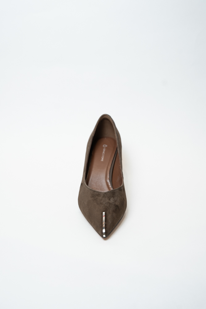 Туфли женские, арт G09-6026-YJ-2, натуральная замша, цвет кор.