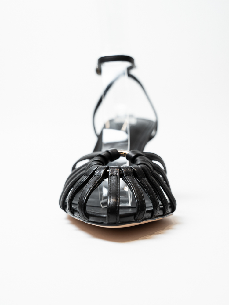 Босоножки женские, арт X83302-1-Y1, натуральная кожа, цвет черн.