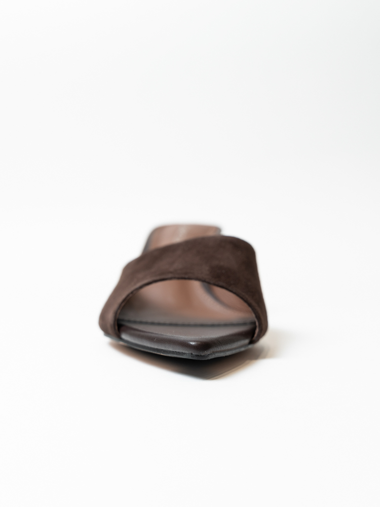 Сабо женские, арт ED3755-2-2, натуральная замша, цвет кор.