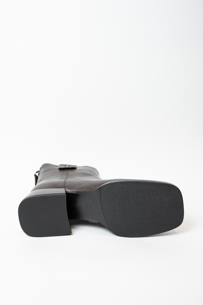 Ботинки женские, арт 202740-M2AM-H3131, натуральная кожа, цвет кор.