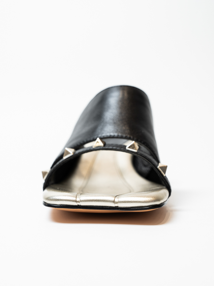 Сабо женские, арт 312-713, натуральная кожа, цвет черн.