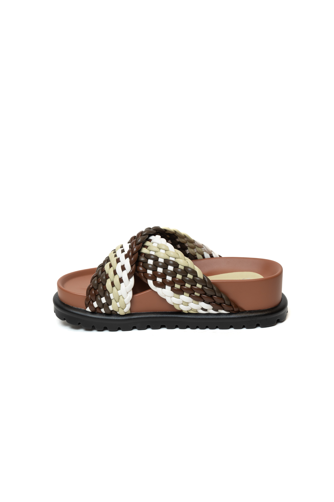 Сабо женские, арт M2316-19-L, искусственная кожа, цвет многоцв.