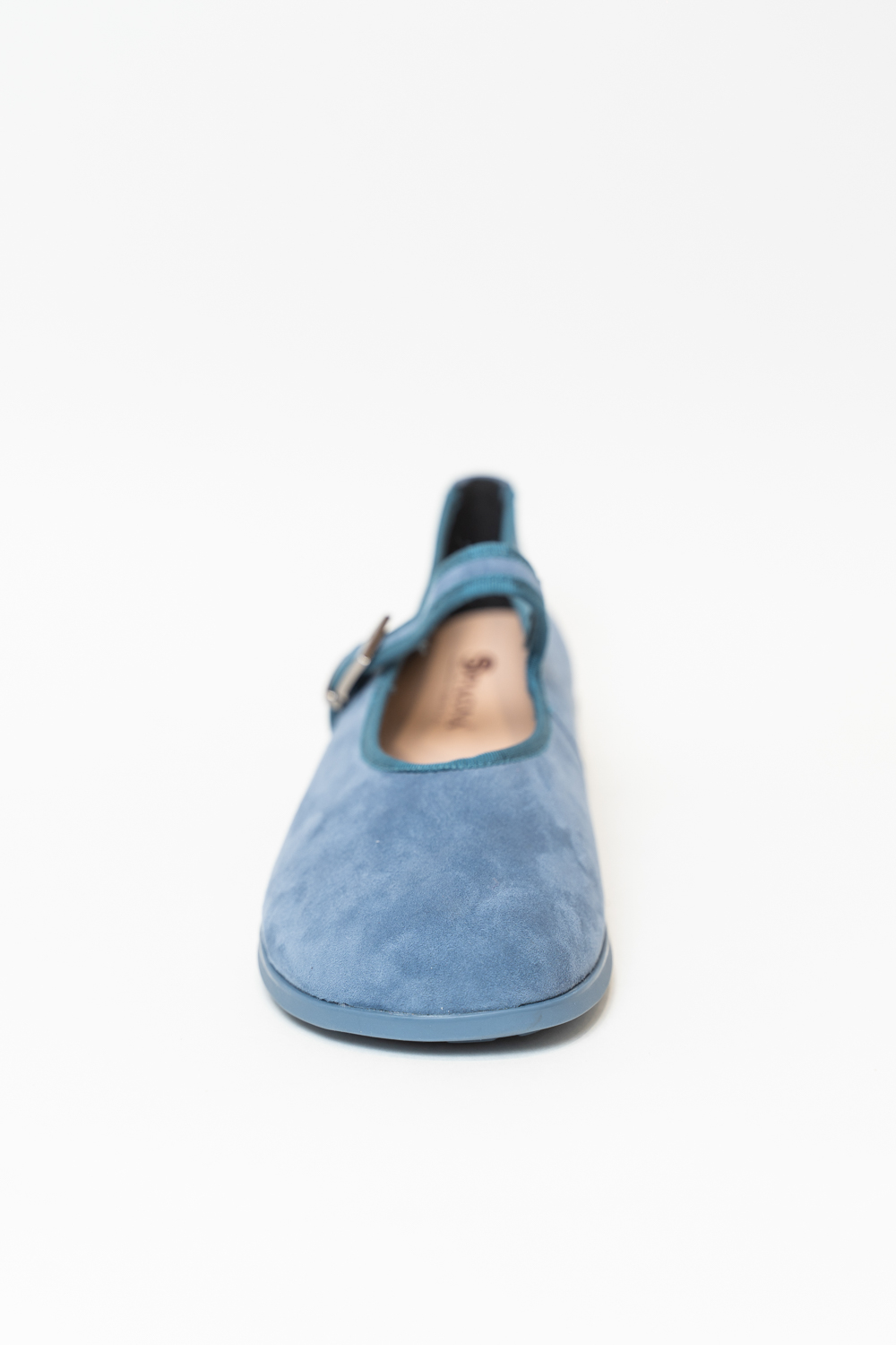 Туфли женские, арт K-P-A1355-X452K-18, натуральная замша, цвет син.