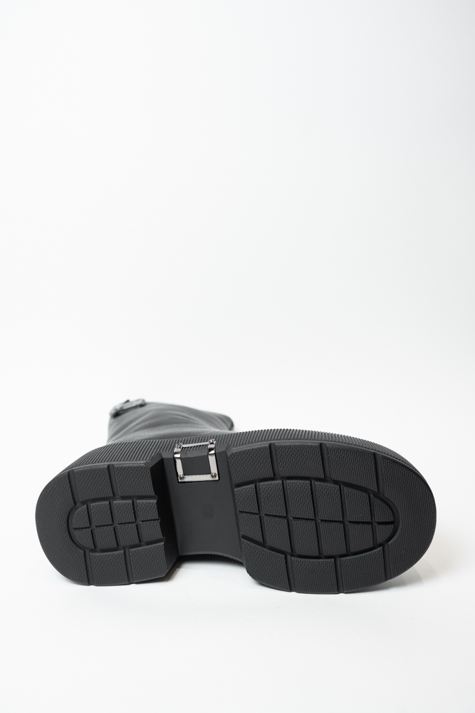 Ботинки женские, арт 6237M-J260-MLW1, натуральная кожа, цвет черн.