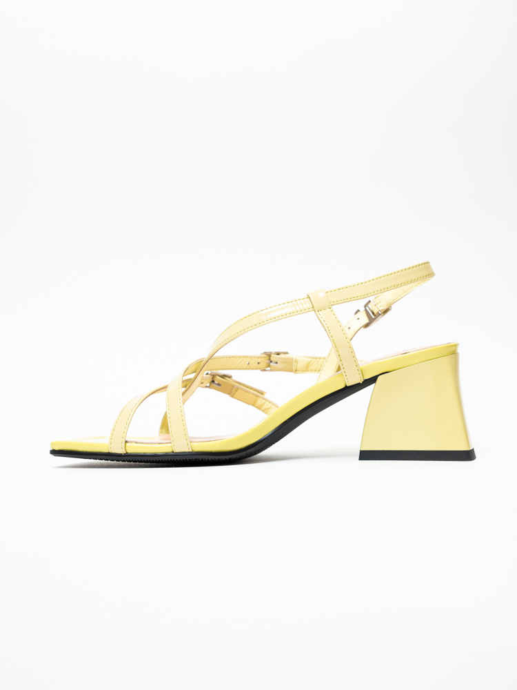 Босоножки женские, арт 1F7635-0717-A2728H, натуральная лакированная кожа, цвет зел.