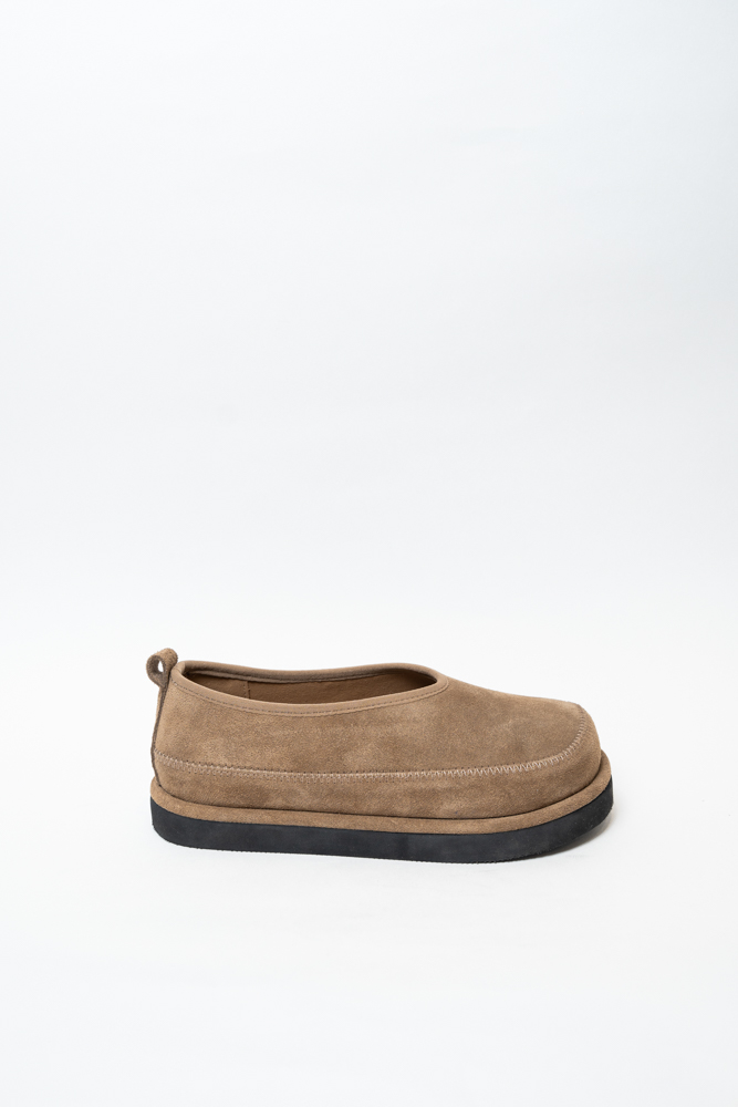 Туфли женские, арт U2025-5, натуральная замша, цвет беж.