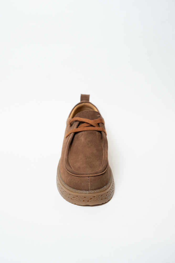 Туфли женские, арт Q1211-10, натуральная замша, цвет кор.