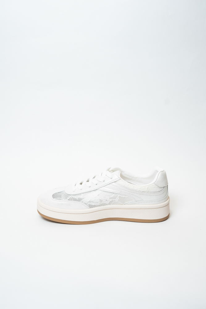 Кроссовки женские, арт ALL04-1-1, натуральная кожа/текстиль, цвет бел.