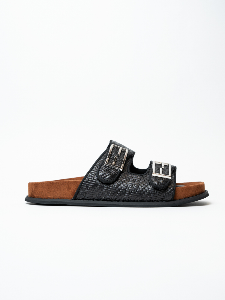 Сабо женские, арт A5908-C2-2, натуральная кожа, цвет черн.