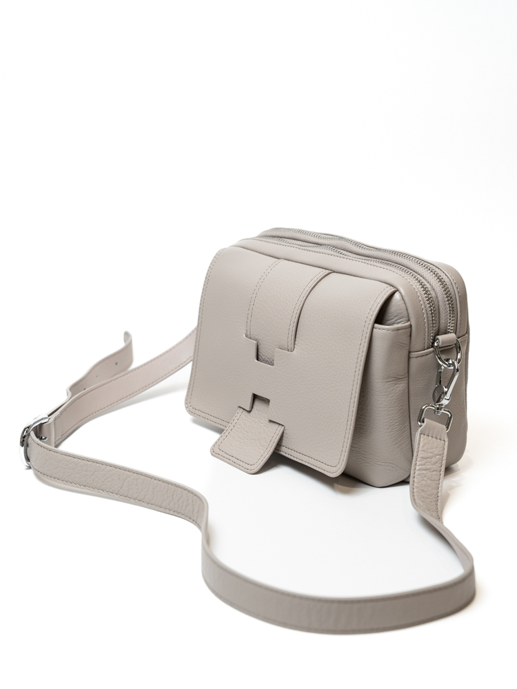 Сумка женская, арт 1118, натуральная кожа, цвет беж .