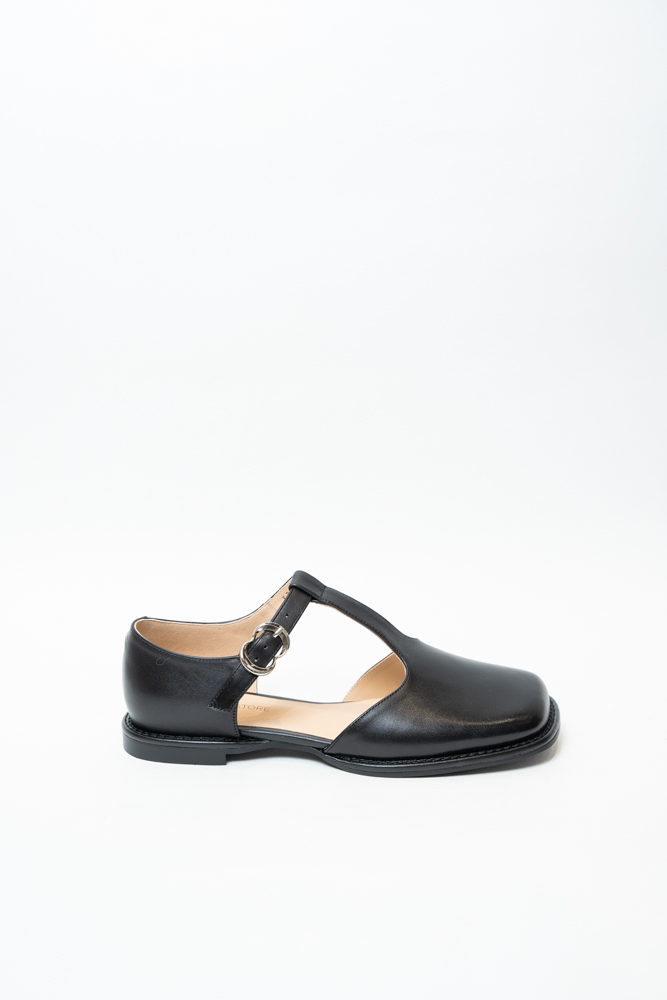 Туфли женские, арт K-P-Y7756B527, натуральная кожа, цвет черн.