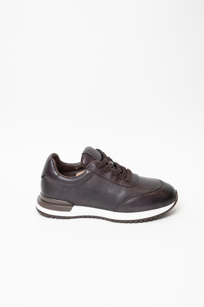 Кроссовки женские, арт DBY-RA002-001-2, натуральная кожа, цвет кор.