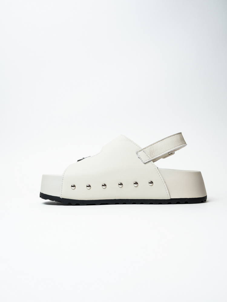 Босоножки женские, арт ZMW202506BEP, натуральная кожа, цвет беж.