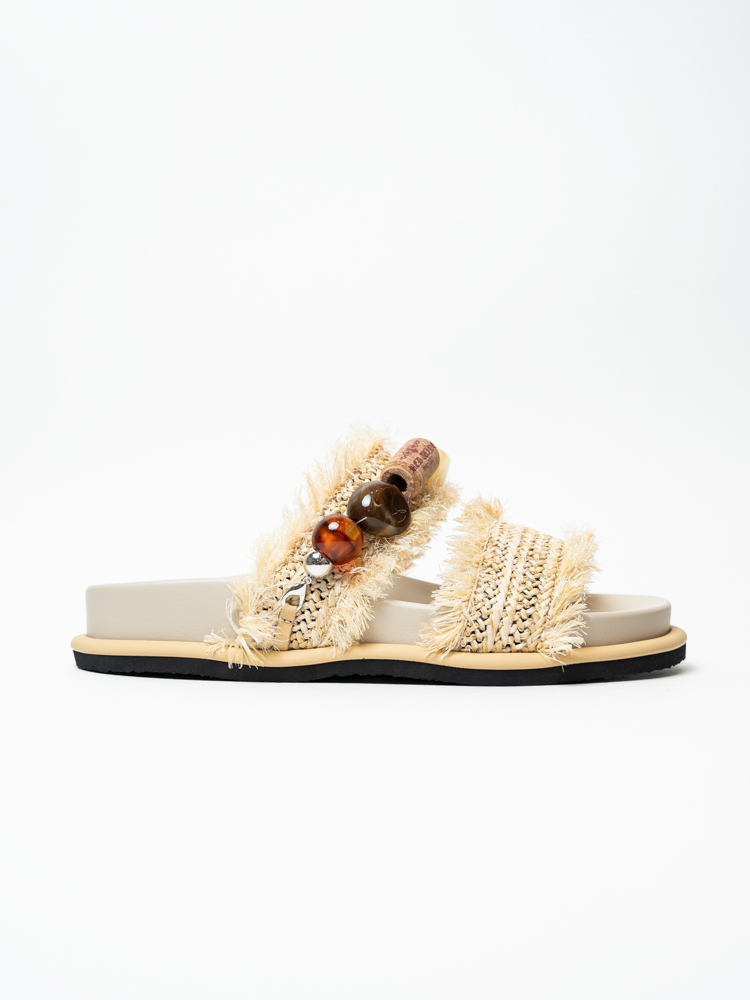 Сабо женские, арт A655-4, текстиль, цвет желт.