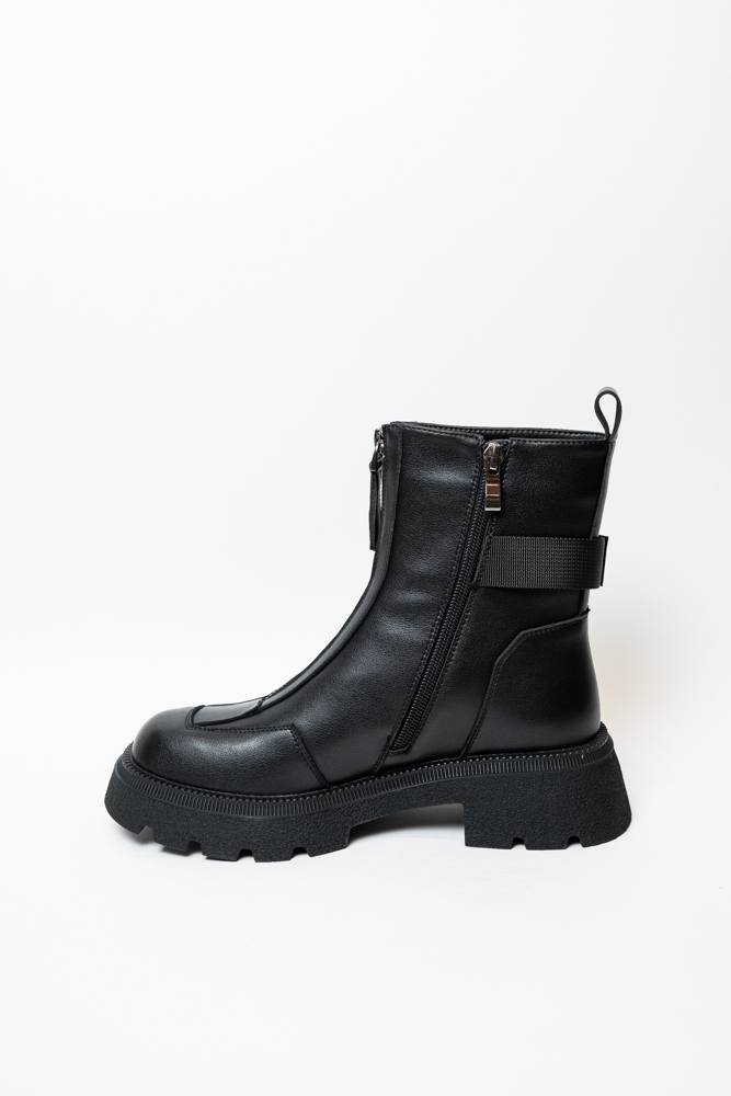 Ботинки женские, арт ZPF5519-Q1359ZM, натуральная кожа, цвет черн.