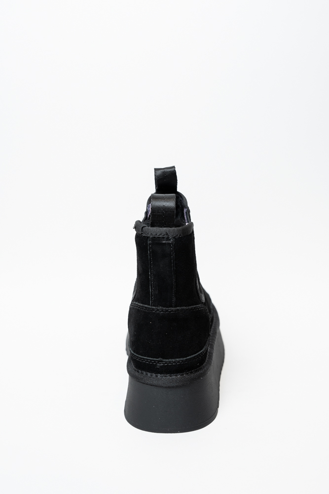 Ботинки женские, арт D2033-1, натуральная замша, цвет черн.