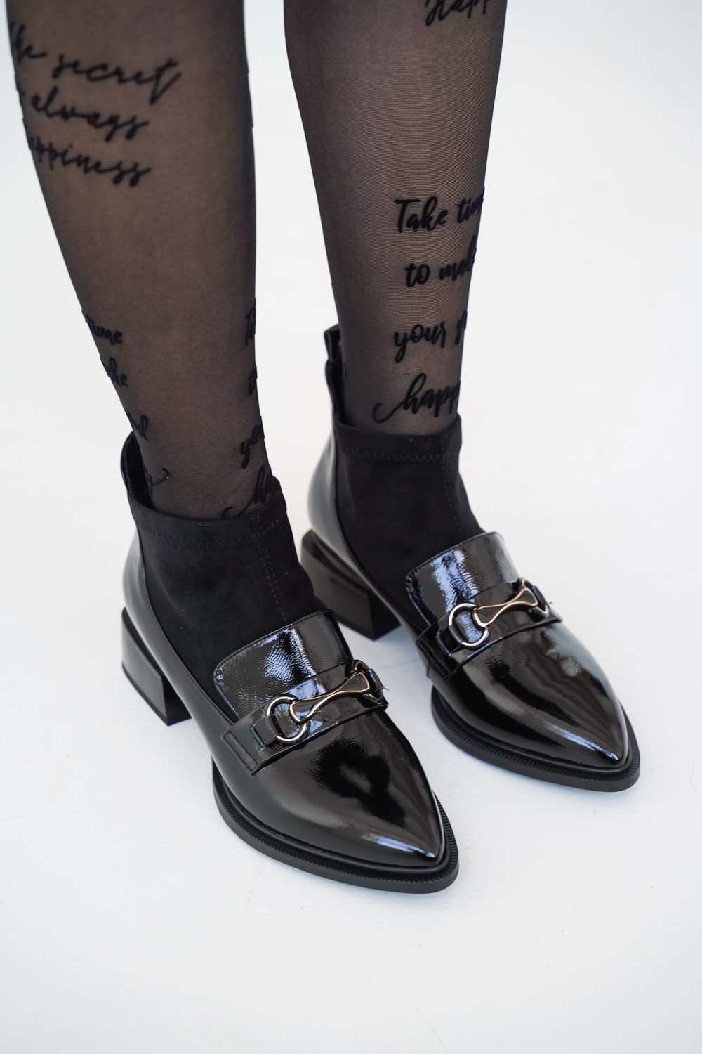 Ботинки женские, арт 71227-F3-H003-H1316, натуральная кожа, цвет черн.