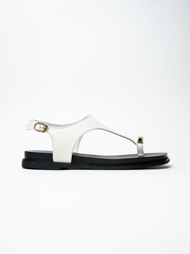 Босоножки женские, арт M5665-8-B, натуральная кожа, цвет бел.