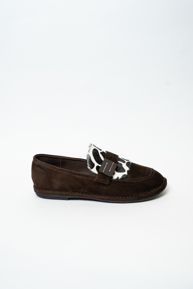 Туфли женские, арт H5092-3-1, натуральная замша, цвет кор.