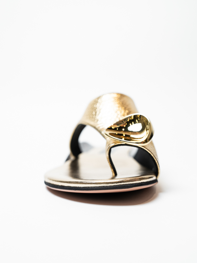 Босоножки женские, арт M3212-306-G, натуральная кожа, цвет зол.