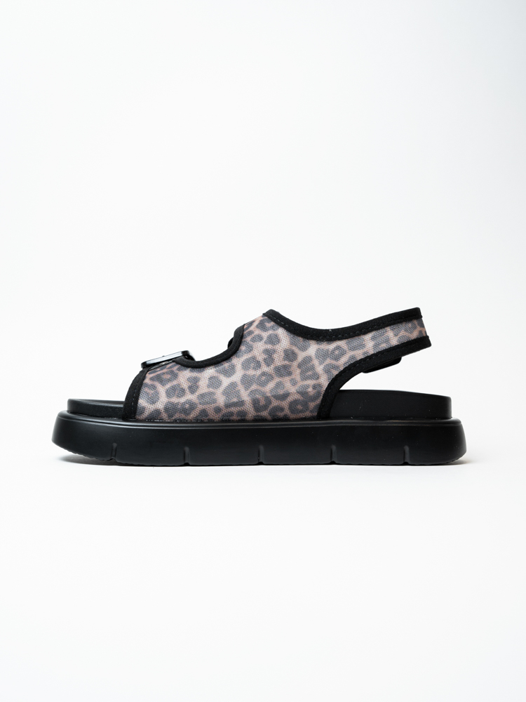 Босоножки женские, арт 6152-035-521D, текстиль, цвет лео.