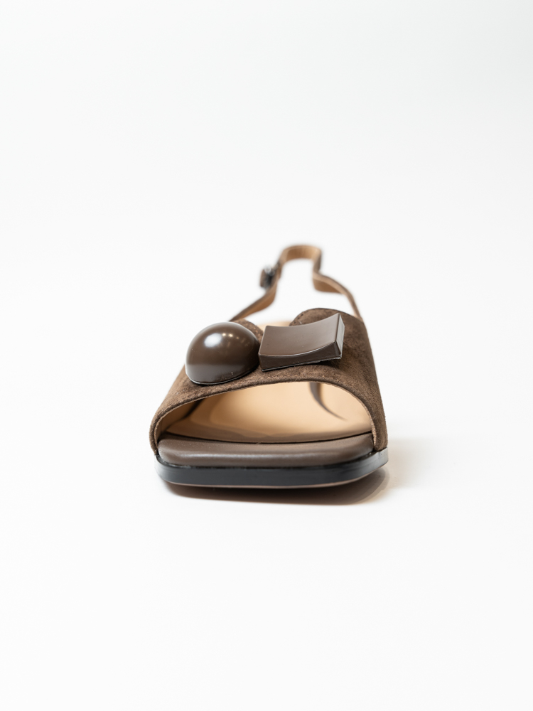 Босоножки женские, арт B4273-60H-R760X, натуральная замша, цвет кор.