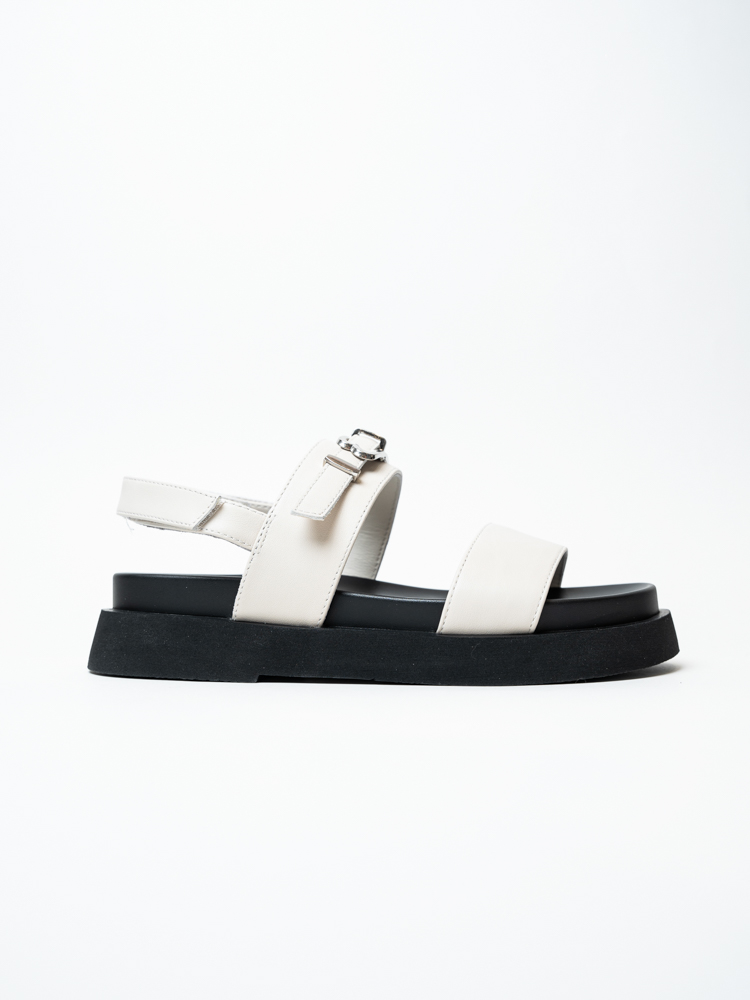 Босоножки женские, арт 6959-M, натуральная кожа, цвет молоч.