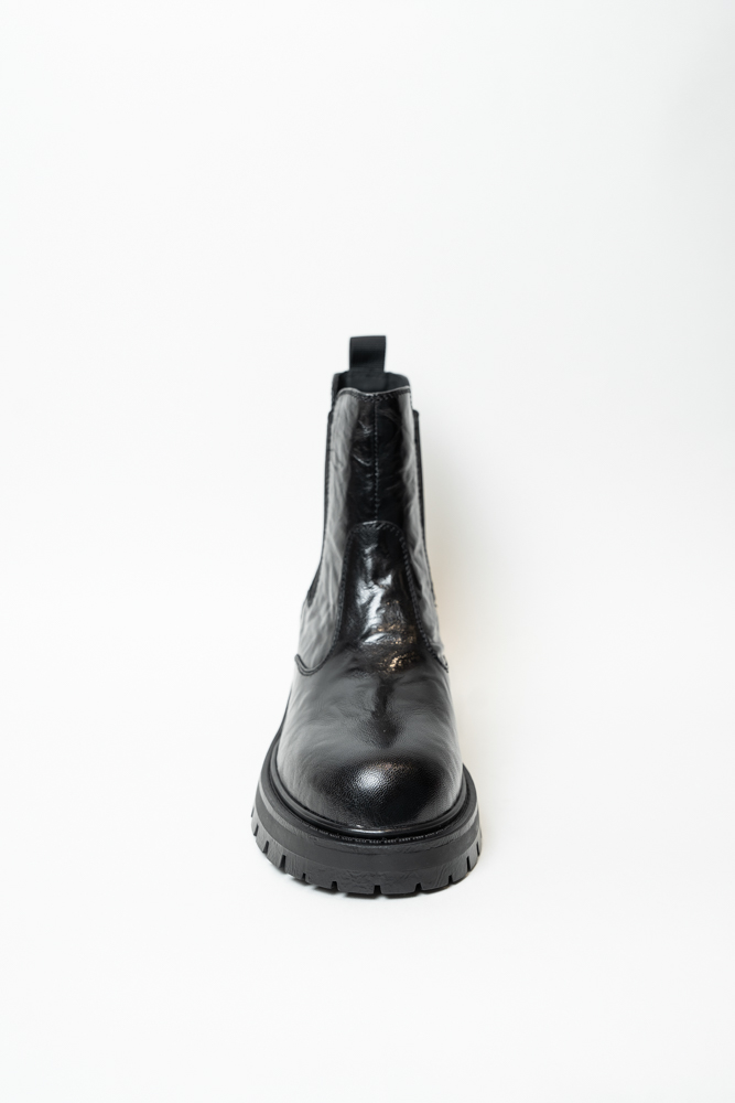 Ботинки женские, арт K88-810-R, натуральная кожа, цвет черн.