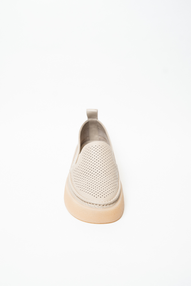 Кроссовки женские, арт ZX233-10-6, натуральная кожа, цвет беж.