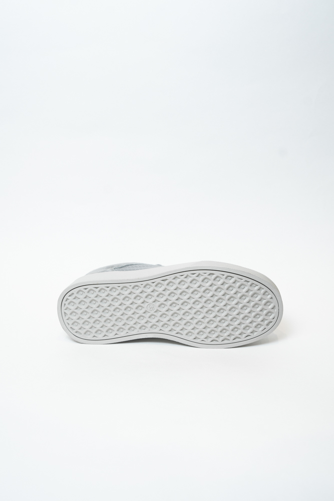 Кроссовки женские, арт 6-636-3, натуральная кожа/замша, цвет сер.