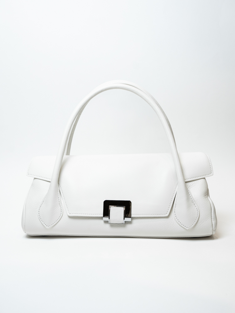 Сумка женская, арт 9586, натуральная кожа, цвет бел.